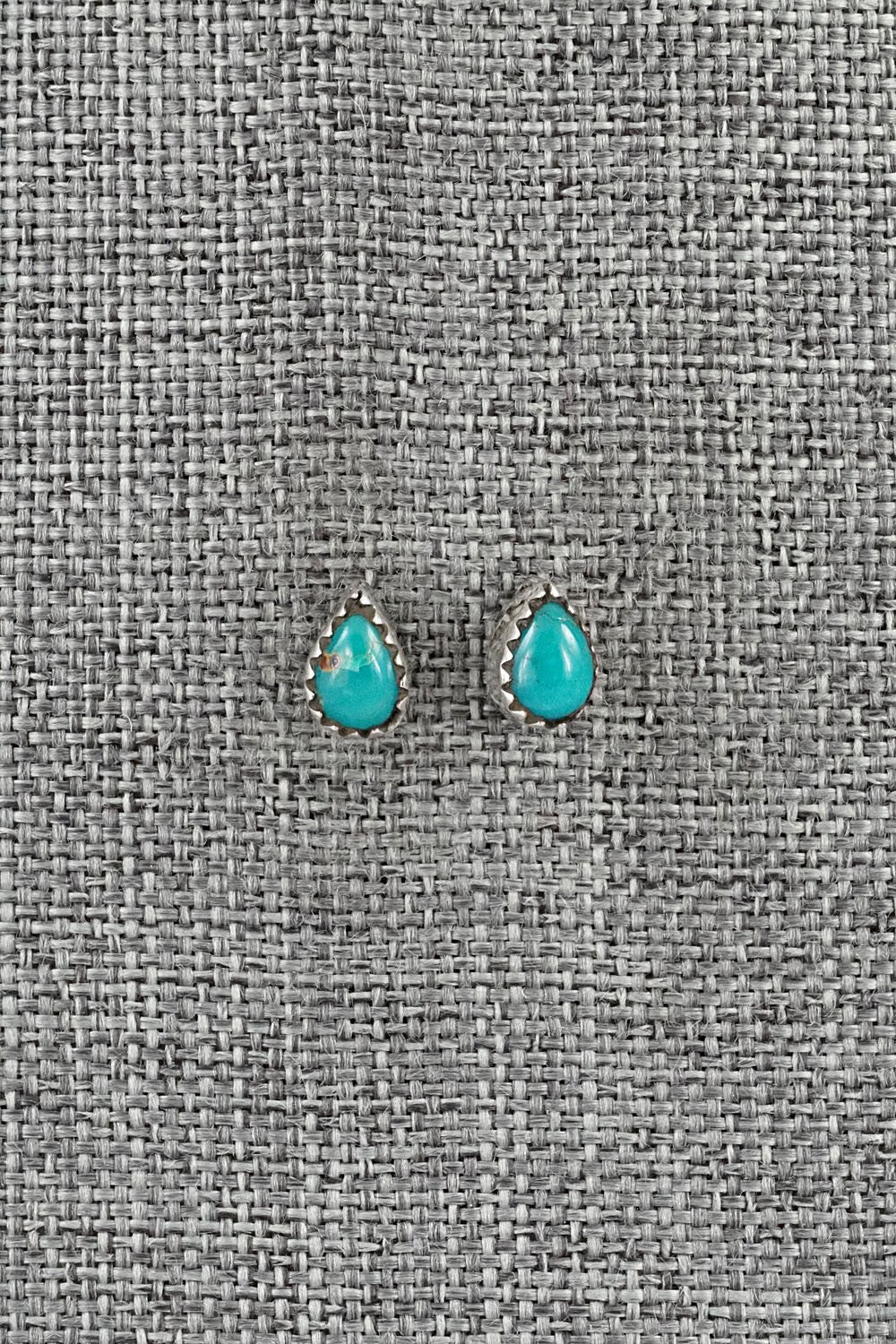 Turquoise & Sterling Silver Earrings - Gerald Joe