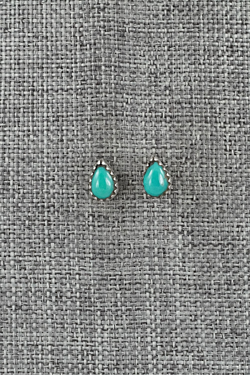 Turquoise & Sterling Silver Earrings - Gerald Joe
