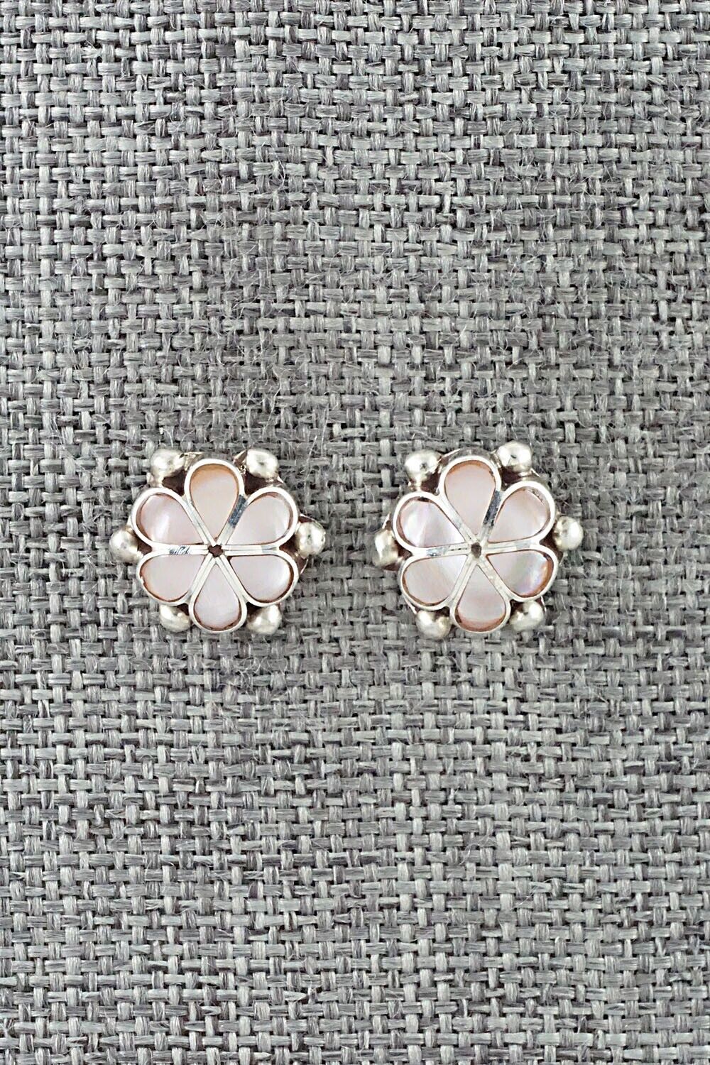 Mother of Pearl & Sterling Silver Earrings - Bernadette Hattie