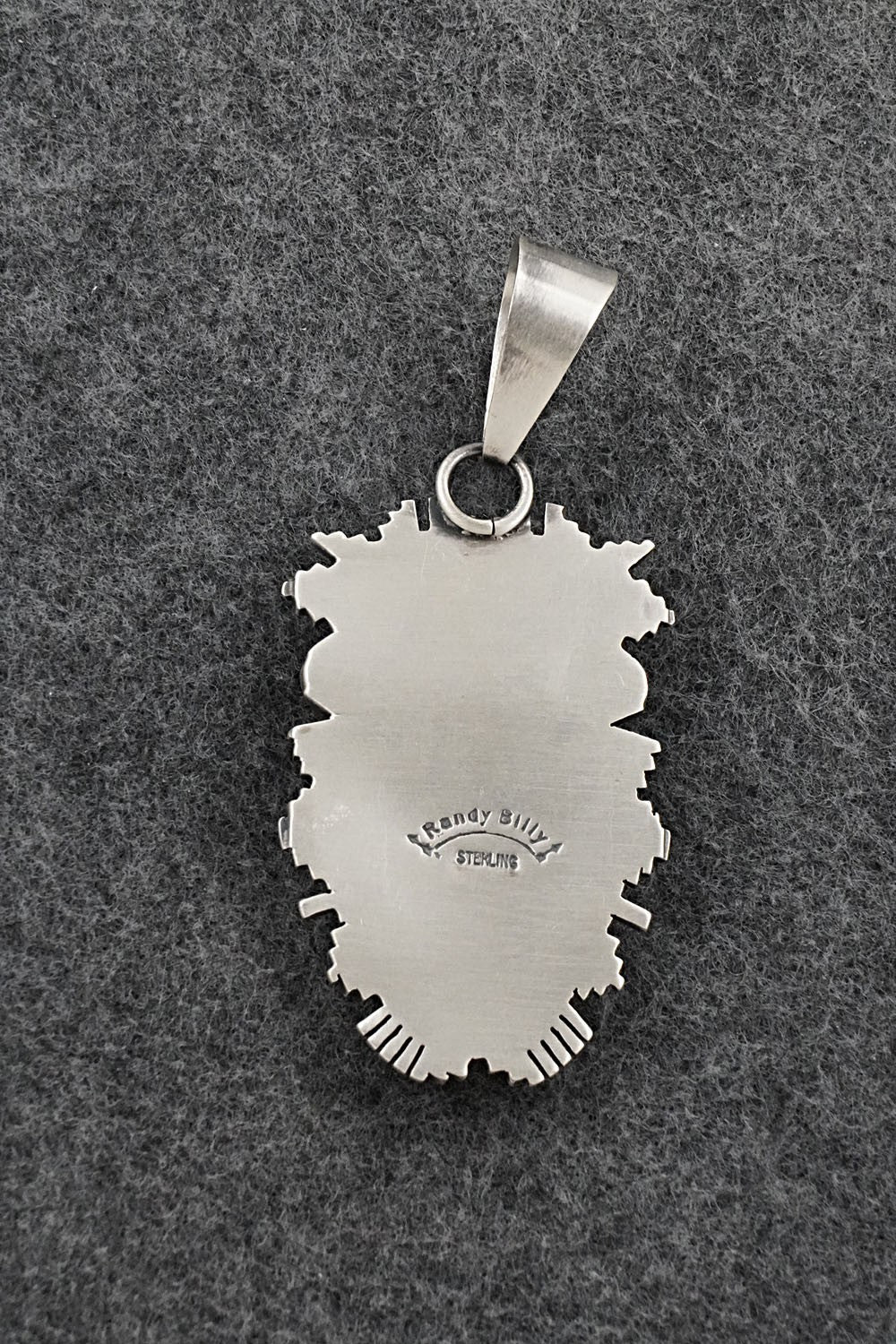 Turquoise & Sterling Silver Pendant - Randy Billy