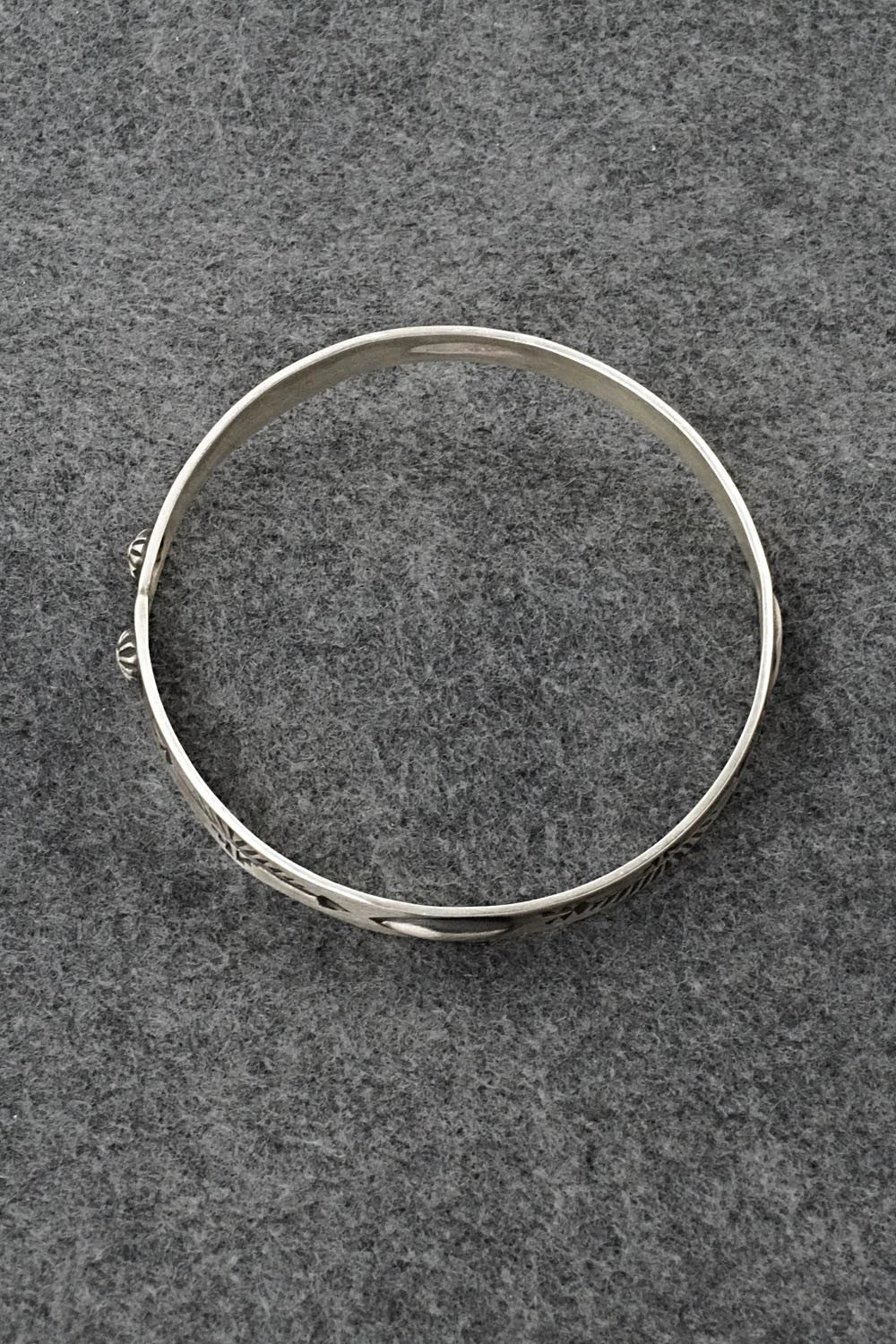 Sterling Silver Bangle Bracelet - Elvira Bill