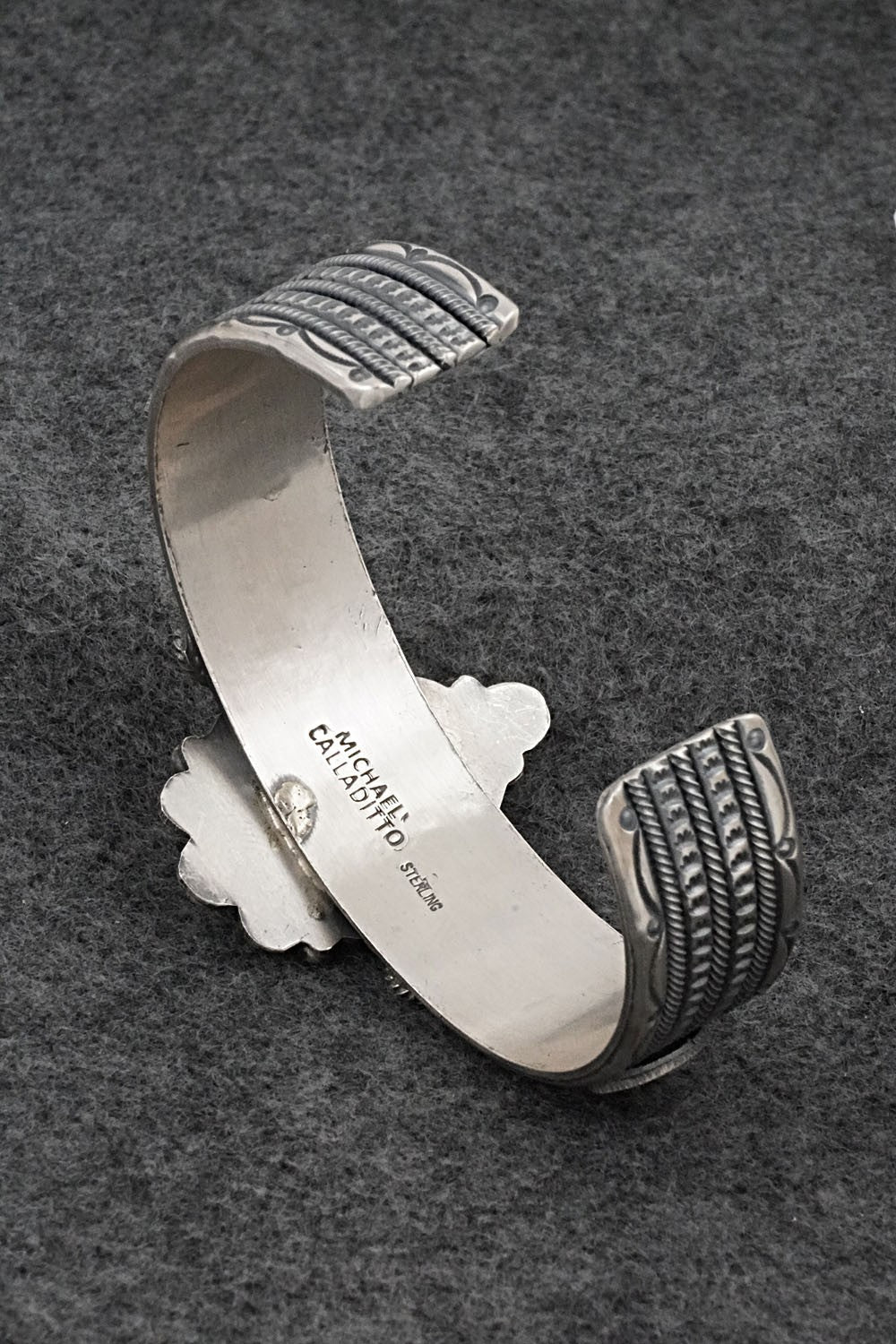 Turquoise & Sterling Silver Bracelet - Michael Calladitto
