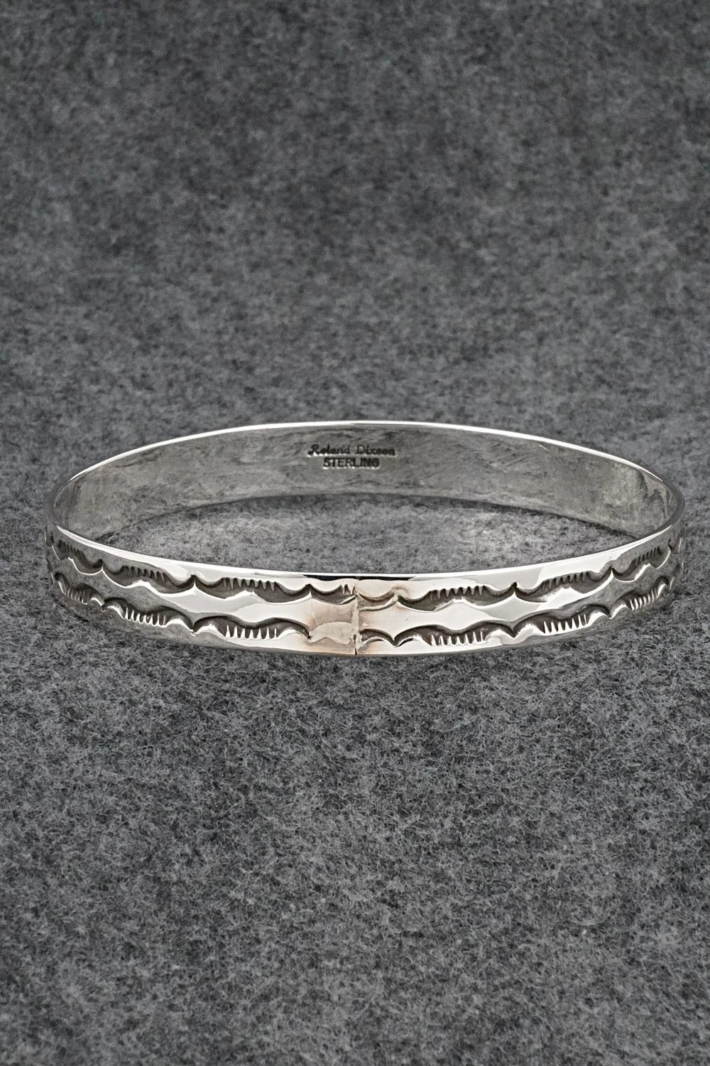 Sterling Silver Bangle Bracelet - Roland Dixson