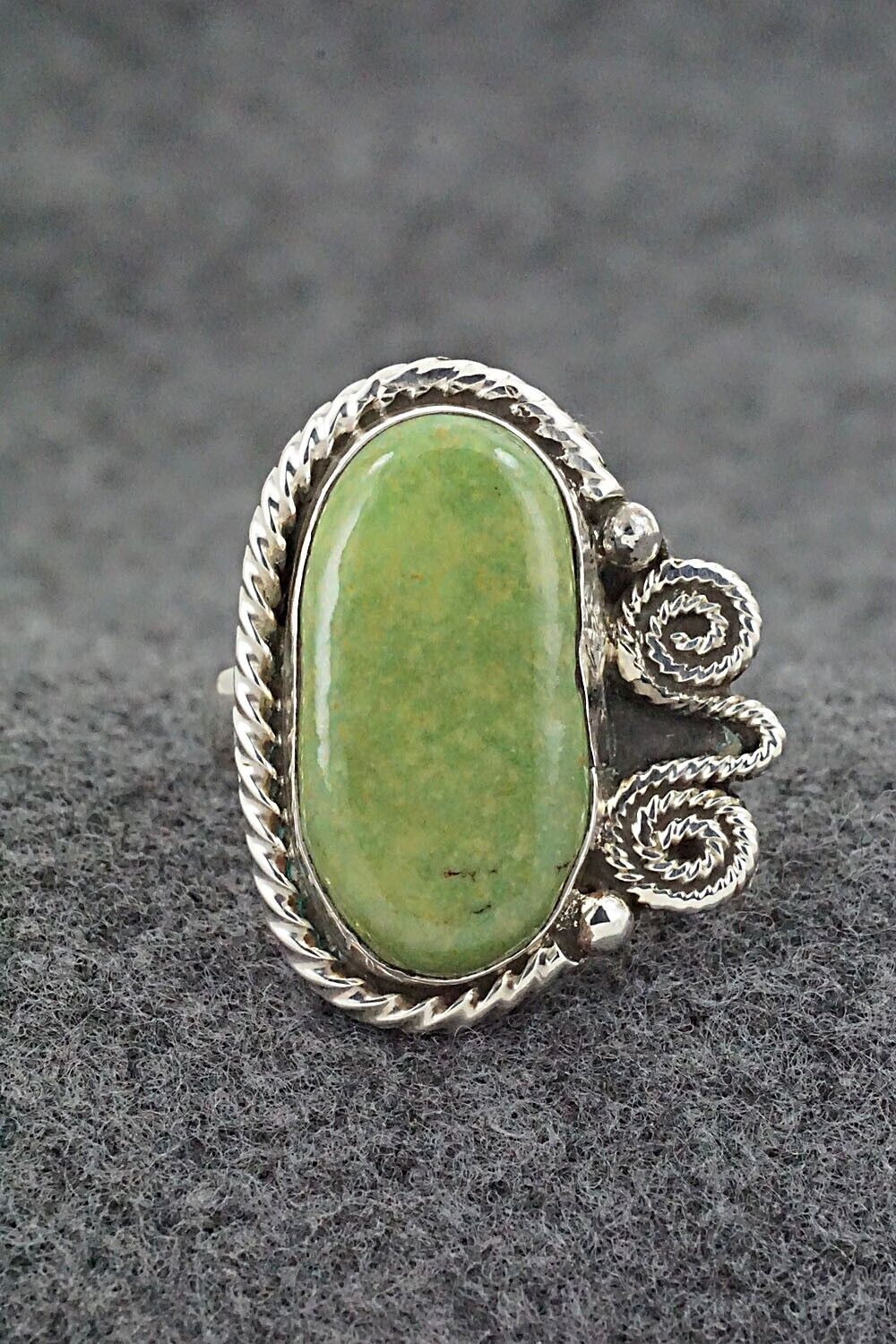 Turquoise & Sterling Silver Ring - Delbert Arviso - Size 8.75