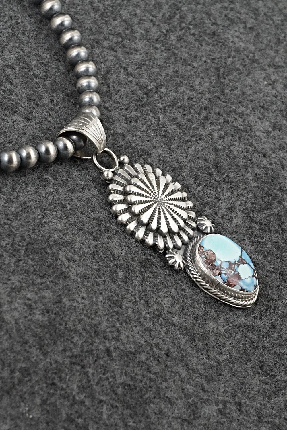 Turquoise & Sterling Silver Necklace - Sharon McCarthy