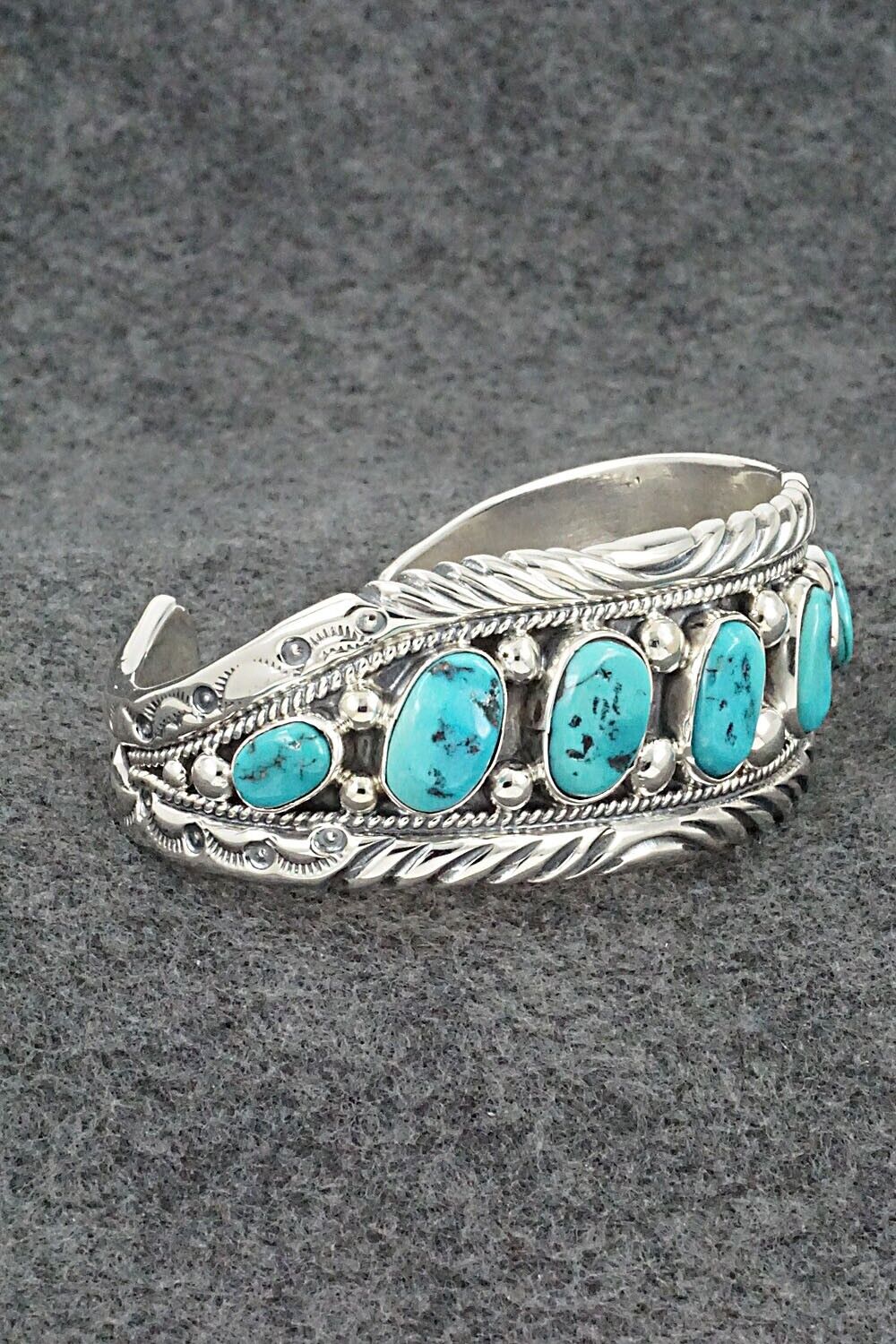 Turquoise & Sterling Silver Bracelet - Tommy Moore