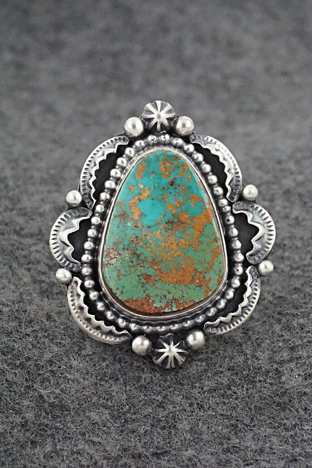 Turquoise & Sterling Silver Ring - Randy Boyd - Size 8.5