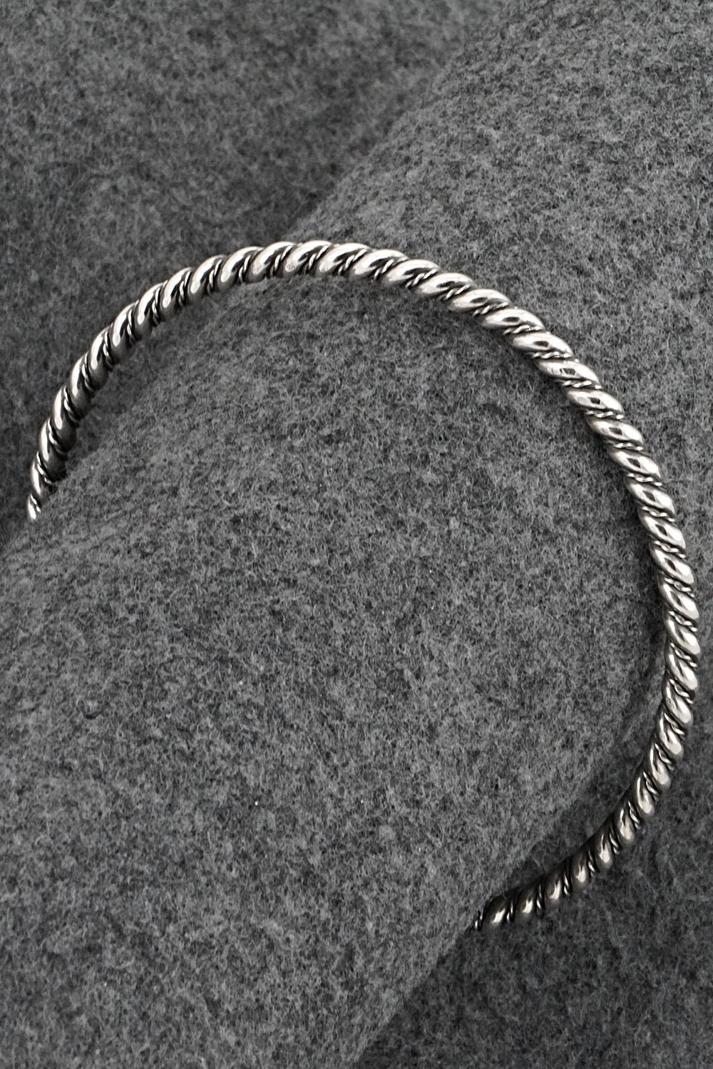 Sterling Silver Bangle Bracelet - Elaine Tahe