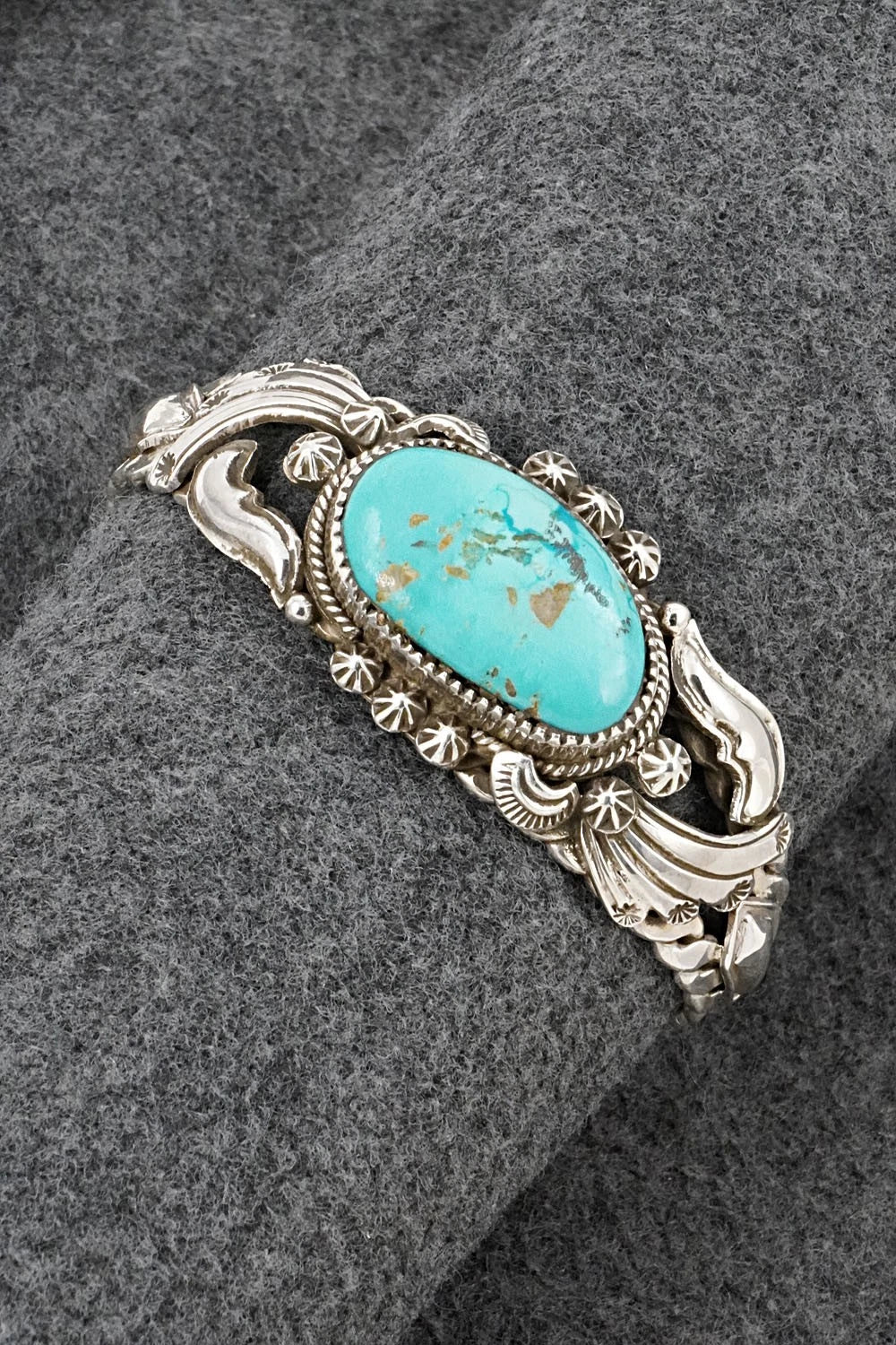 Turquoise & Sterling Silver Bracelet - Emerson Delgarito