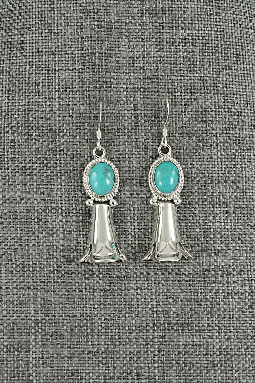 Turquoise & Sterling Silver Earrings - Sharon McCarthy