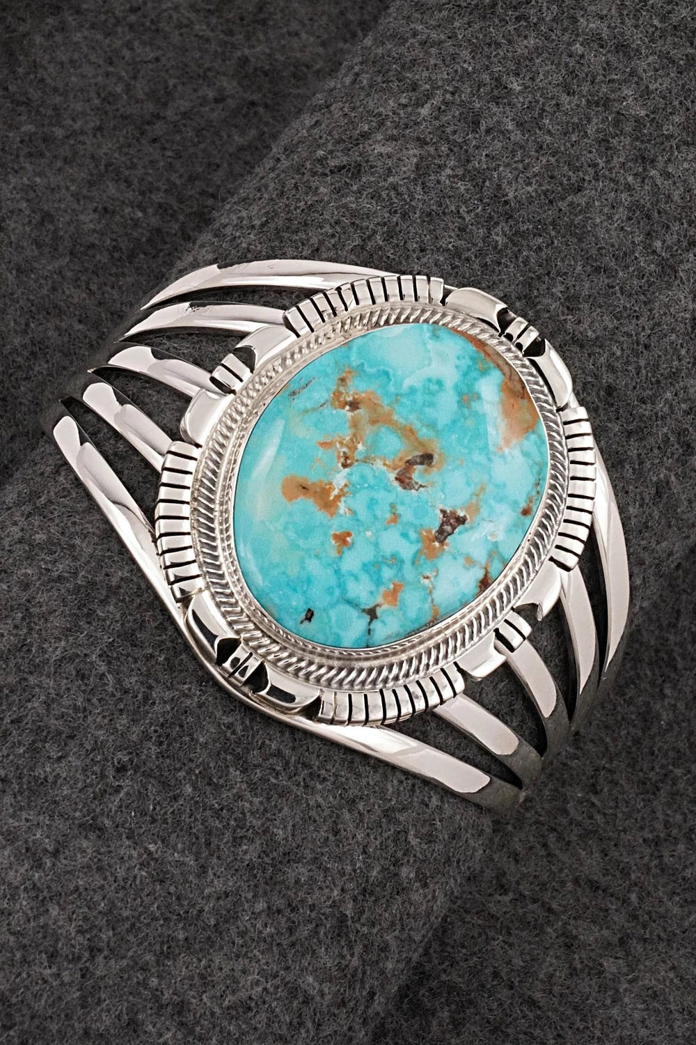 Turquoise & Sterling Silver Bracelet - Thomas Yazzie