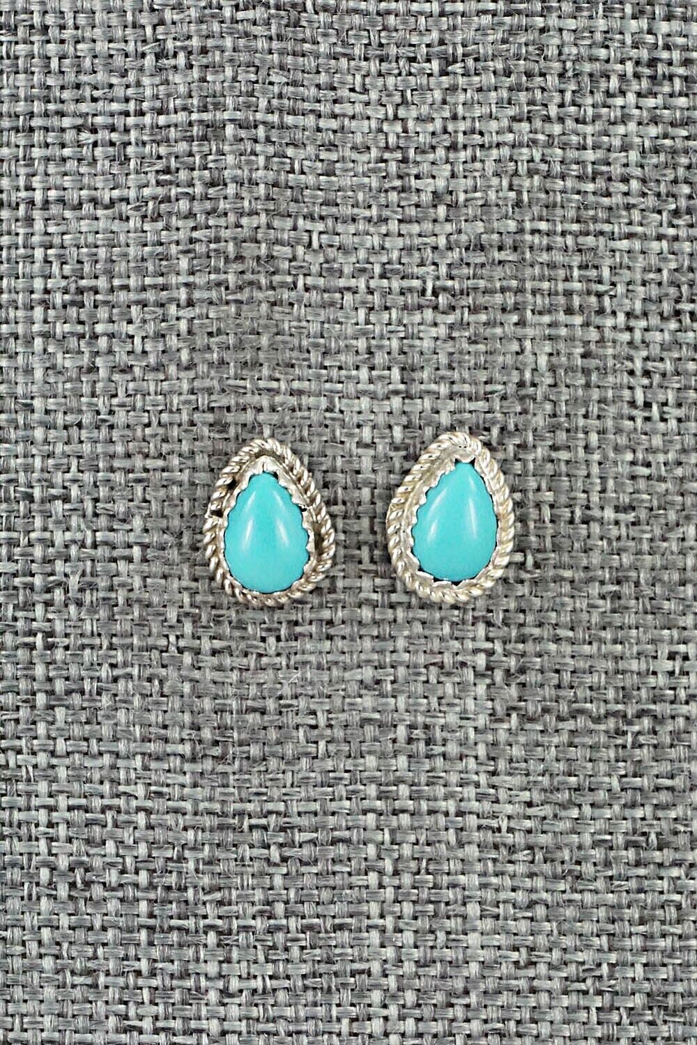 Turquoise and Sterling Silver Earrings - Sally Arviso
