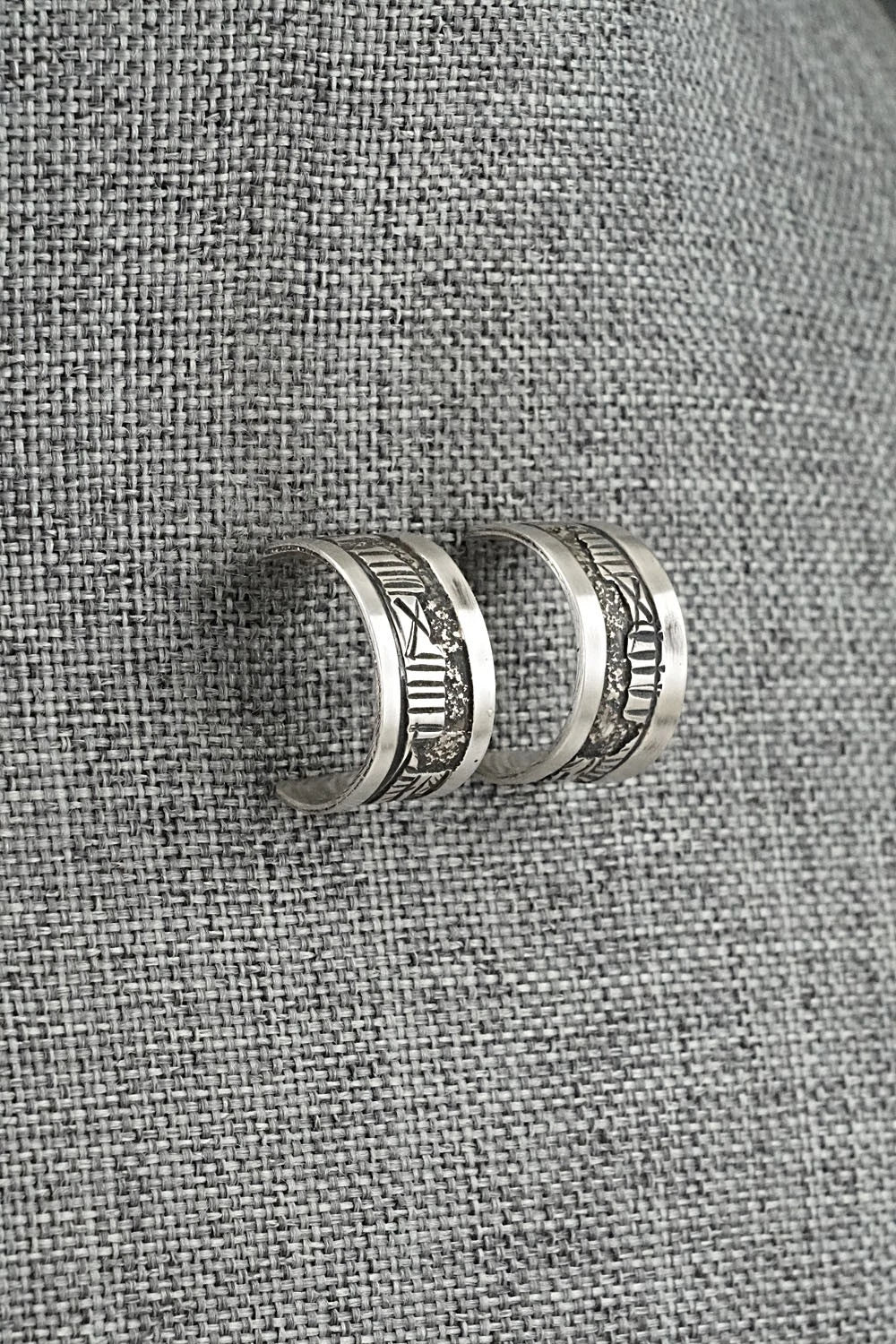 Sterling Silver Hoop Earrings - Elaine Becenti