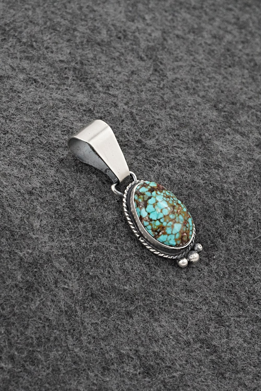 Turquoise & Sterling Silver Pendant - Rena Begay