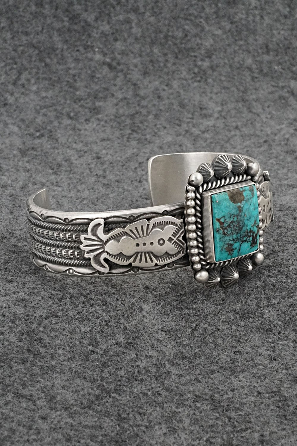 Turquoise & Sterling Silver Bracelet - Michael Calladitto