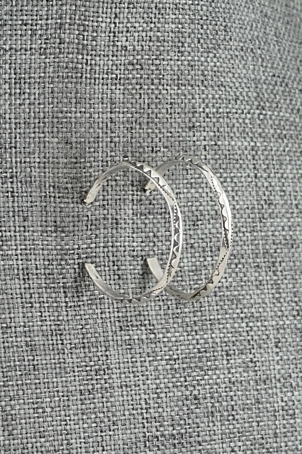 Sterling Silver Hoop Earrings - Elaine Tahe