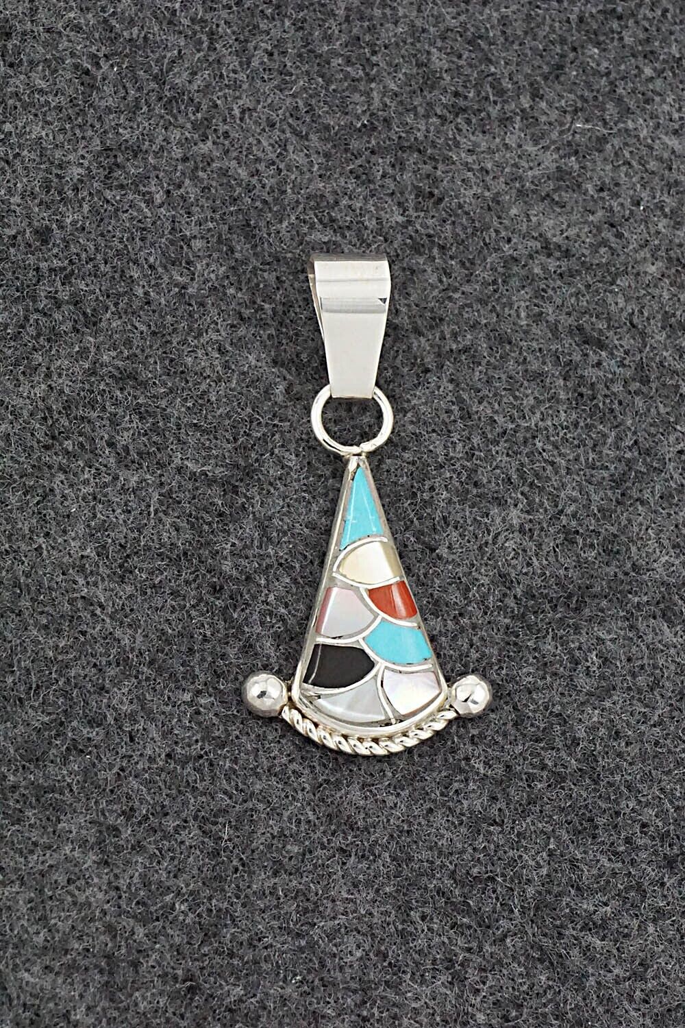 Multi-Stone & Sterling Silver Pendant - Carlen Seoutewa