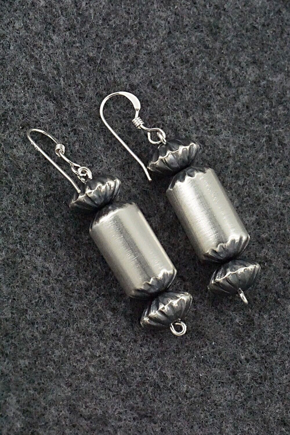Sterling Silver Navajo Pearl Earrings - Tonisha Haley