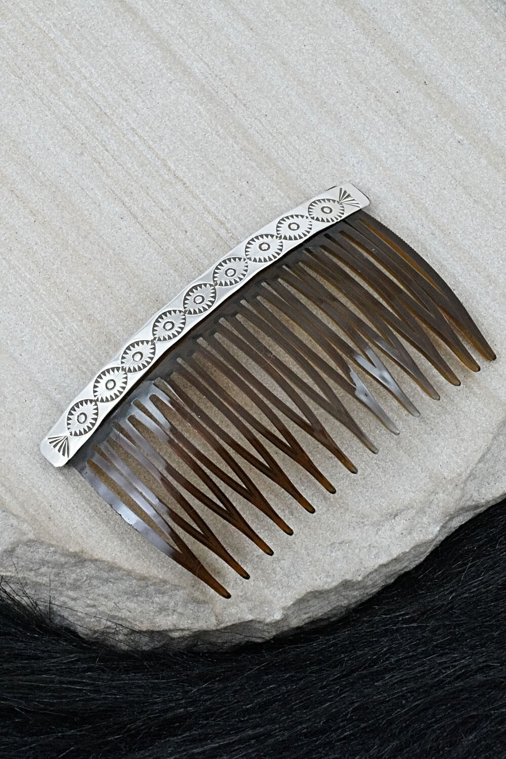 Sterling Silver Hair Combs - Bertha Begay