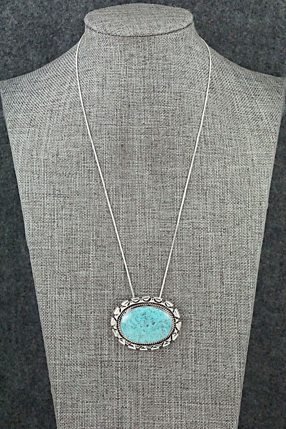 Turquoise & Sterling Silver Necklace - Jimson Belin
