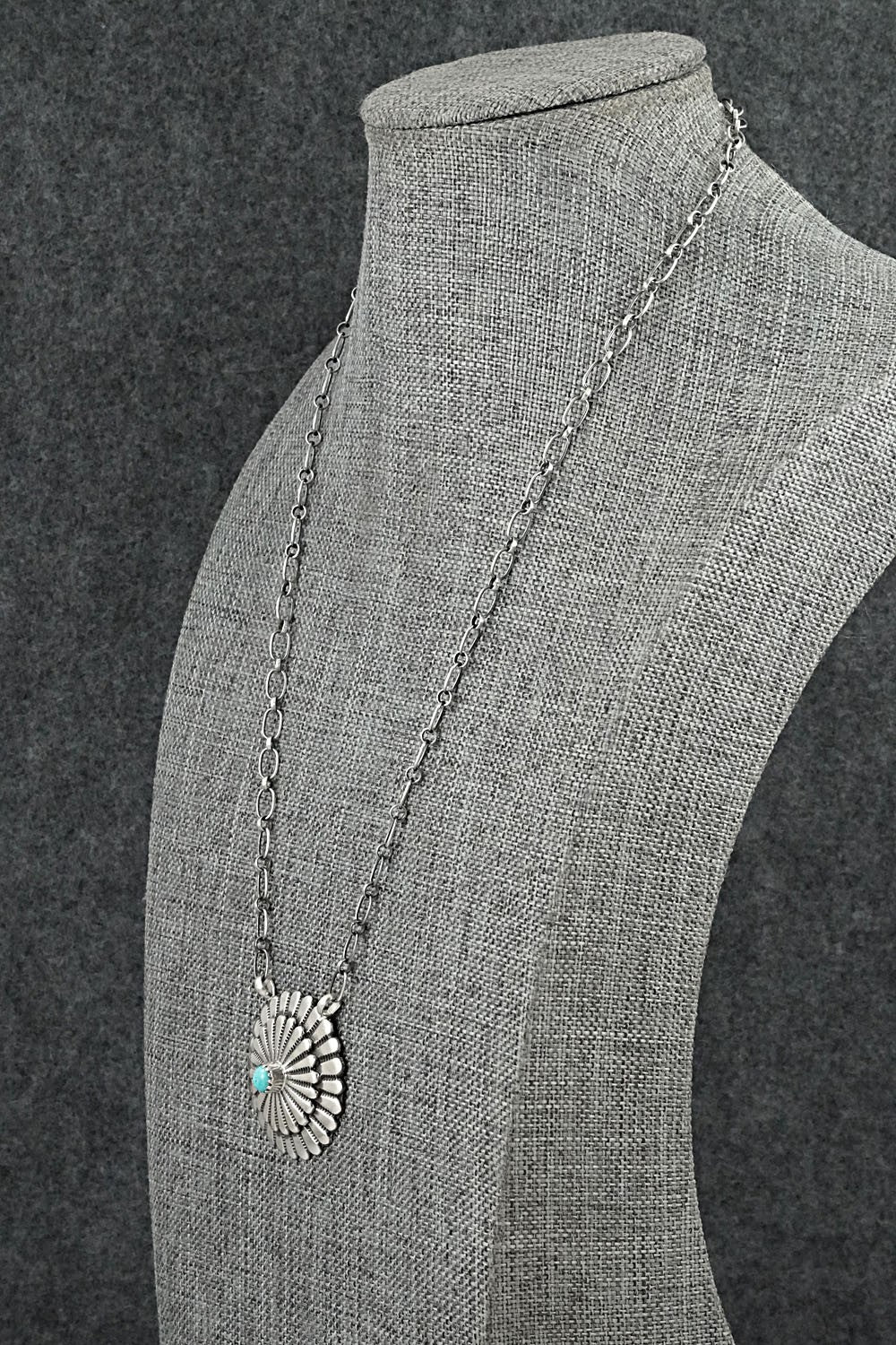 Turquoise & Sterling Silver Necklace - Sheldon Mariano