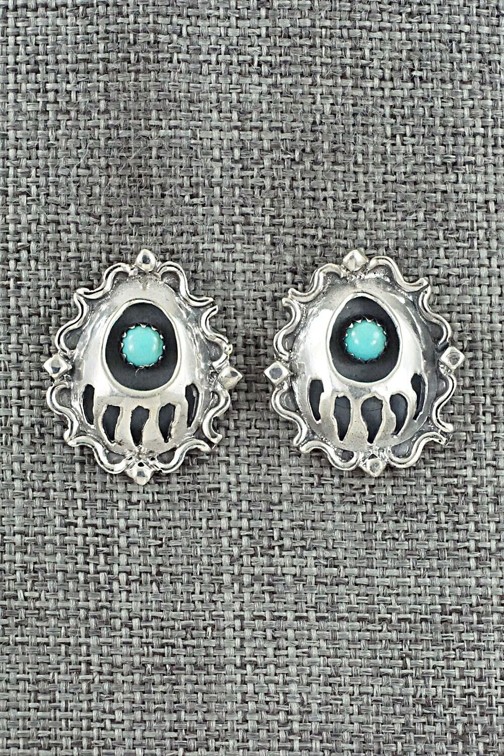 Turquoise & Sterling Silver Earrings - Annie Spencer