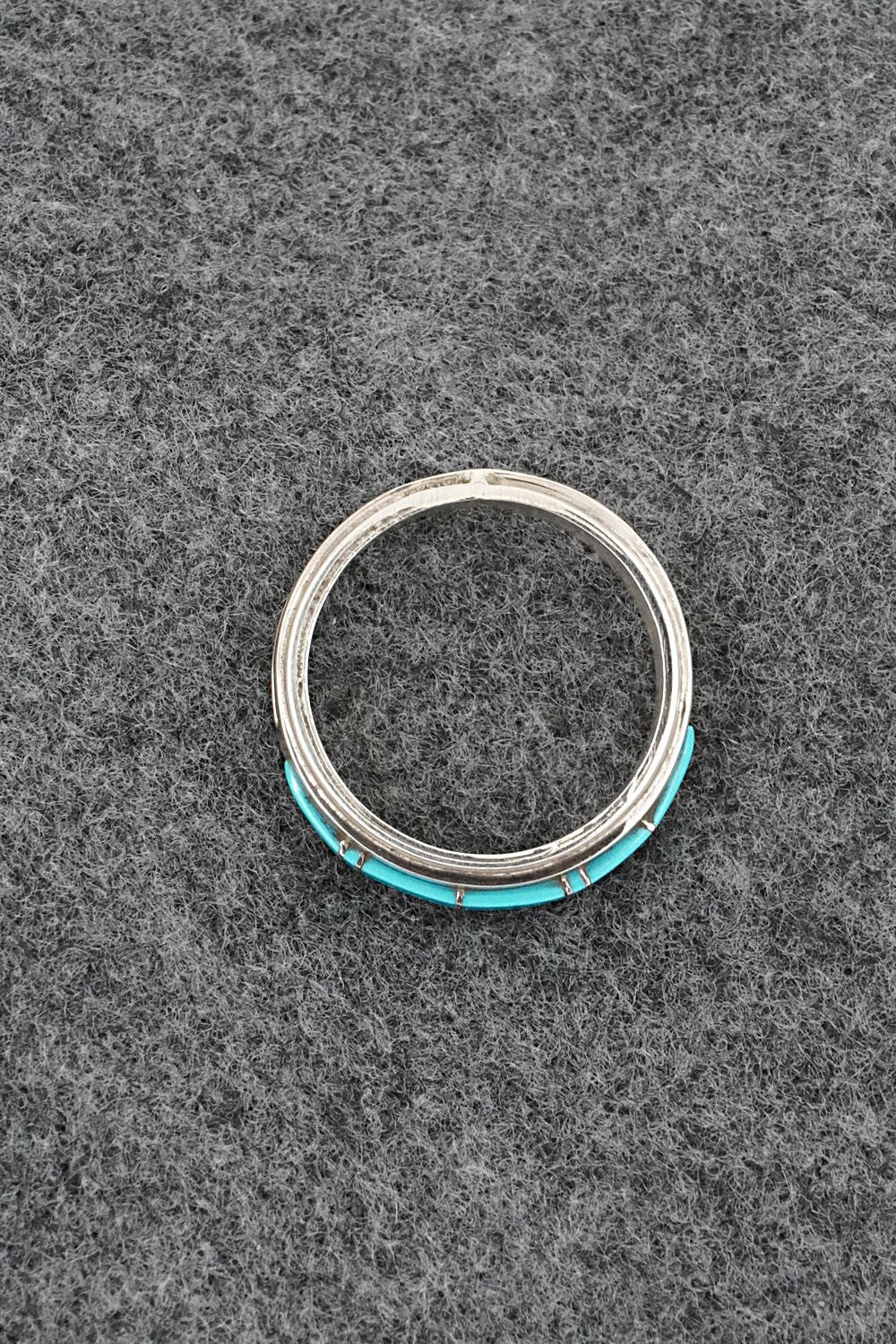 Turquoise & Sterling Silver Ring - Wilbert Muskett Jr. - Size 8.5