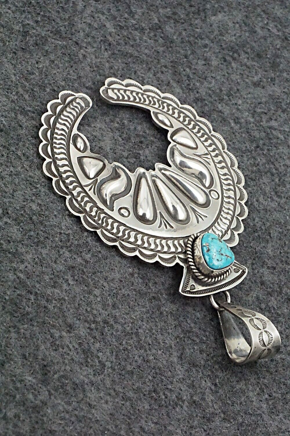 Turquoise & Sterling Silver Pendant - Alex Sanchez