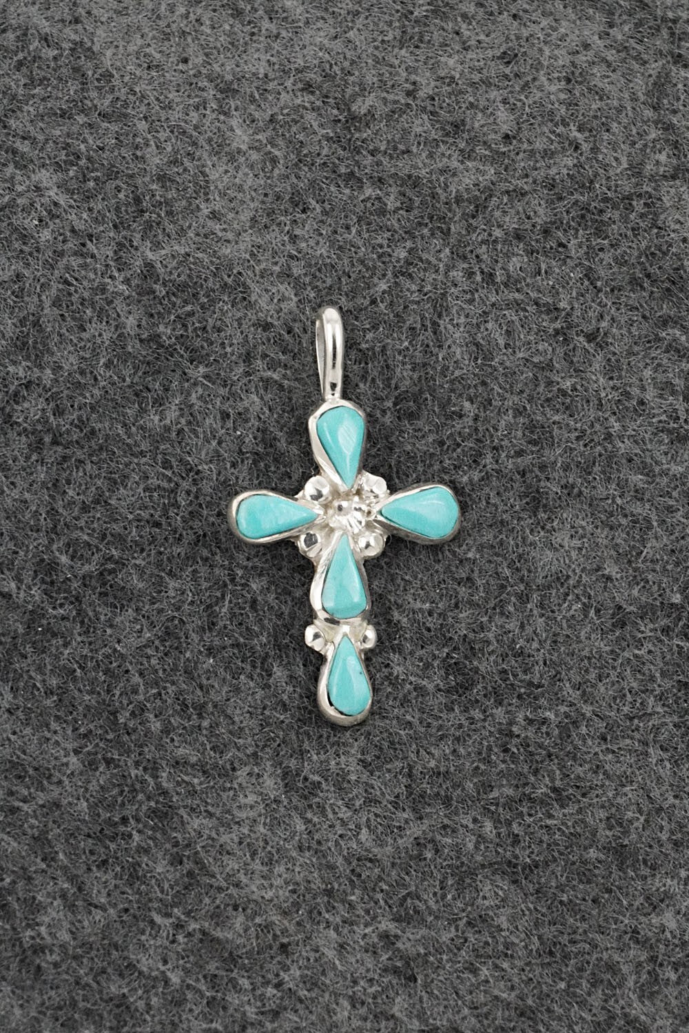 Turquoise & Sterling Silver Pendant - Bryce Vacit