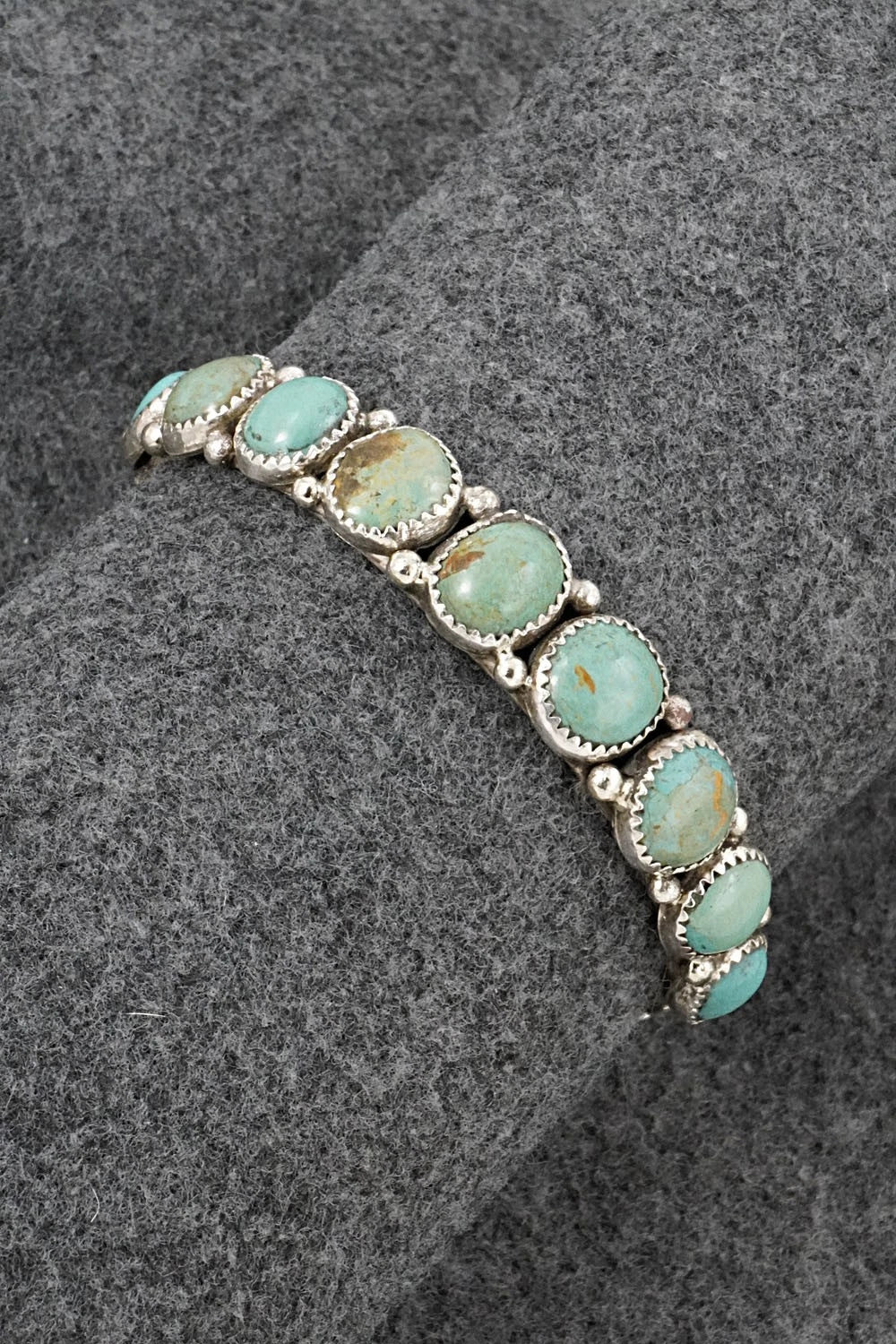 Turquoise & Sterling Silver Bracelet - Priscilla Reeder