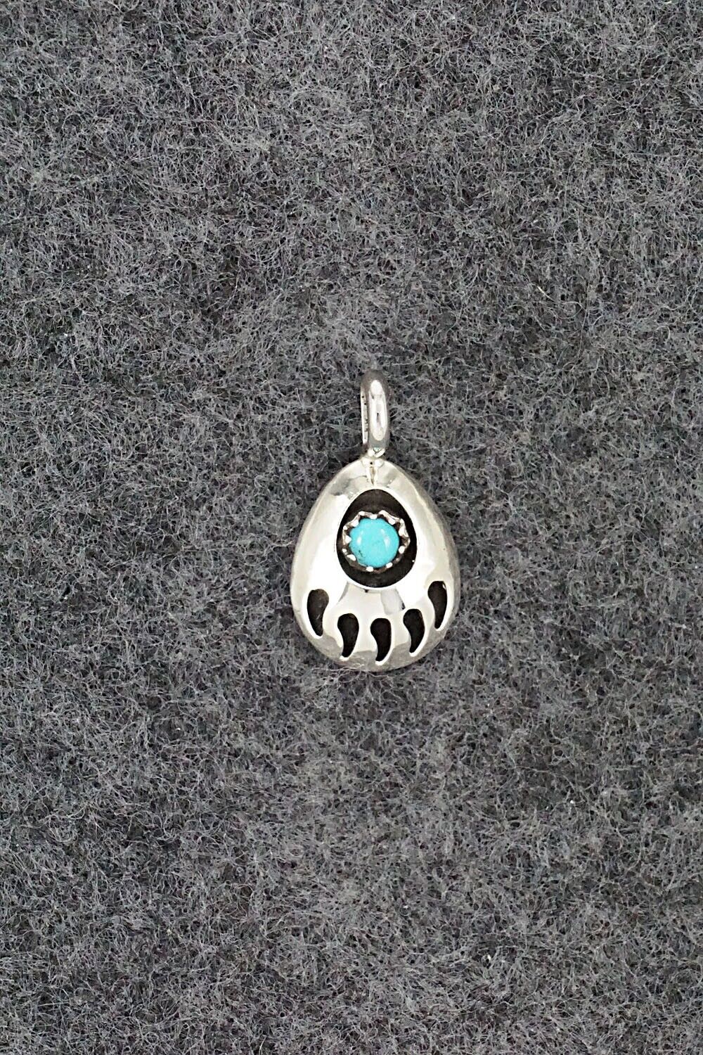 Turquoise & Sterling Silver Pendant - Leta Parker