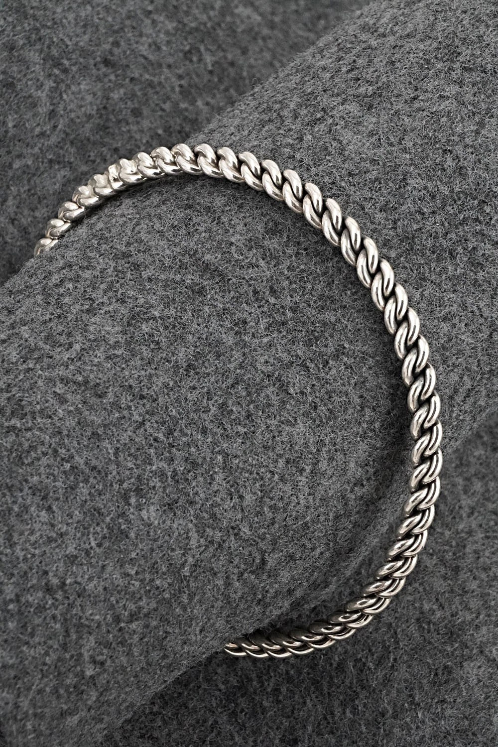 Sterling Silver Bangle Bracelet - Elaine Tahe