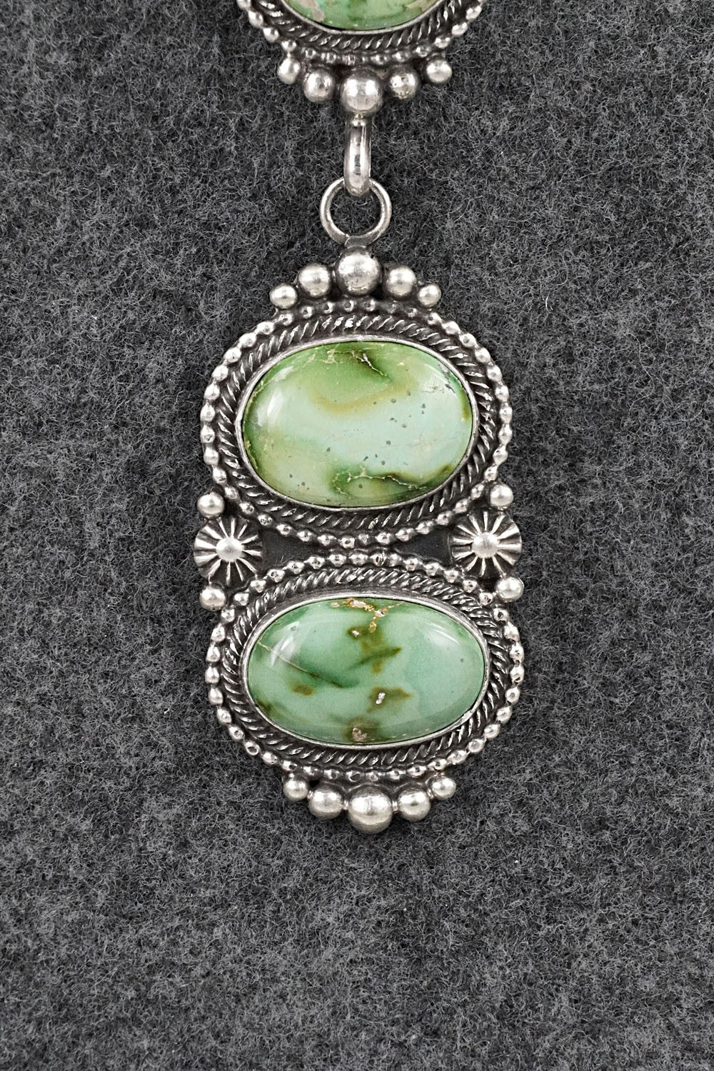 Turquoise & Sterling Silver Necklace - Tom Lewis