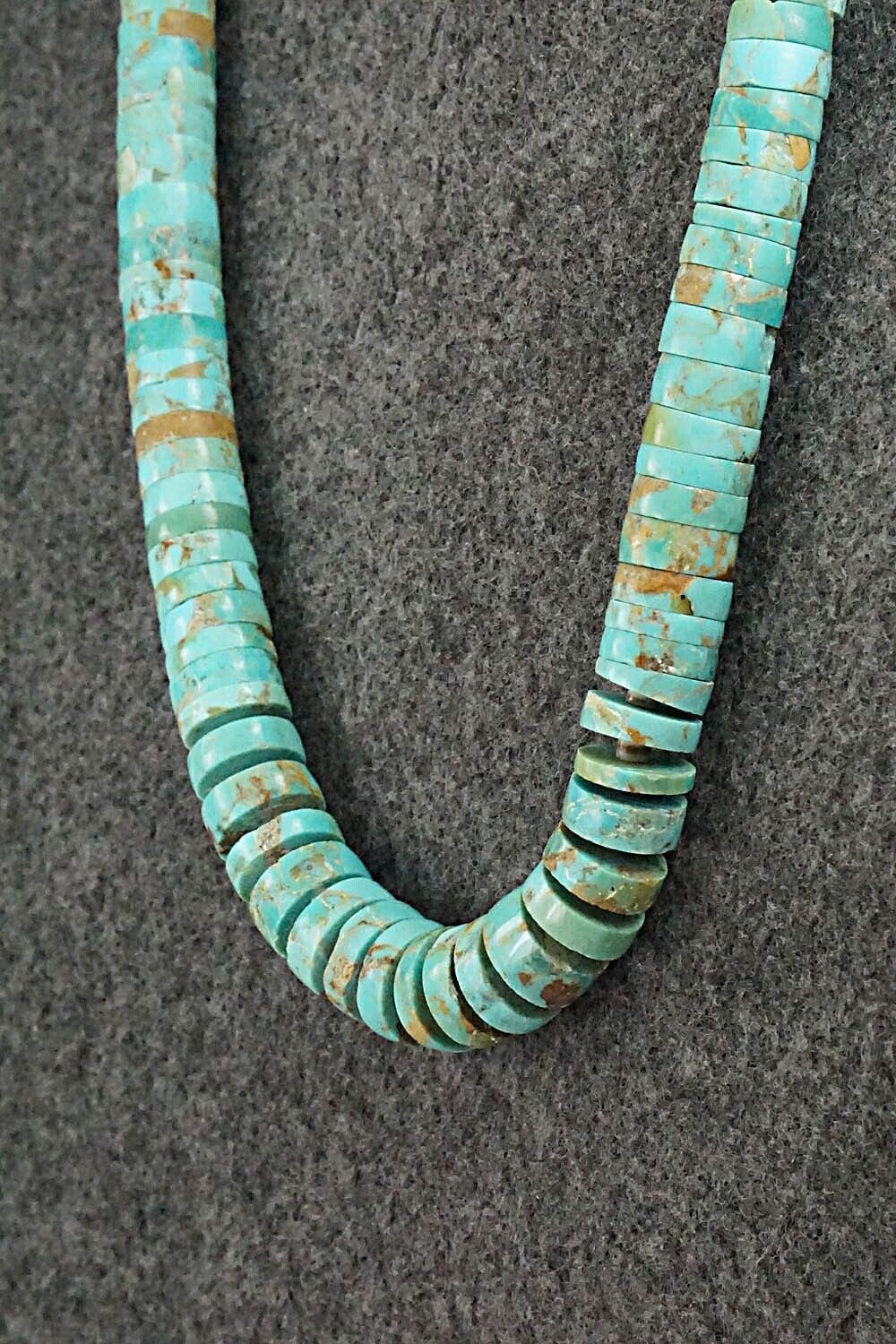 Turquoise & Sterling Silver Necklace - Joe Garcia
