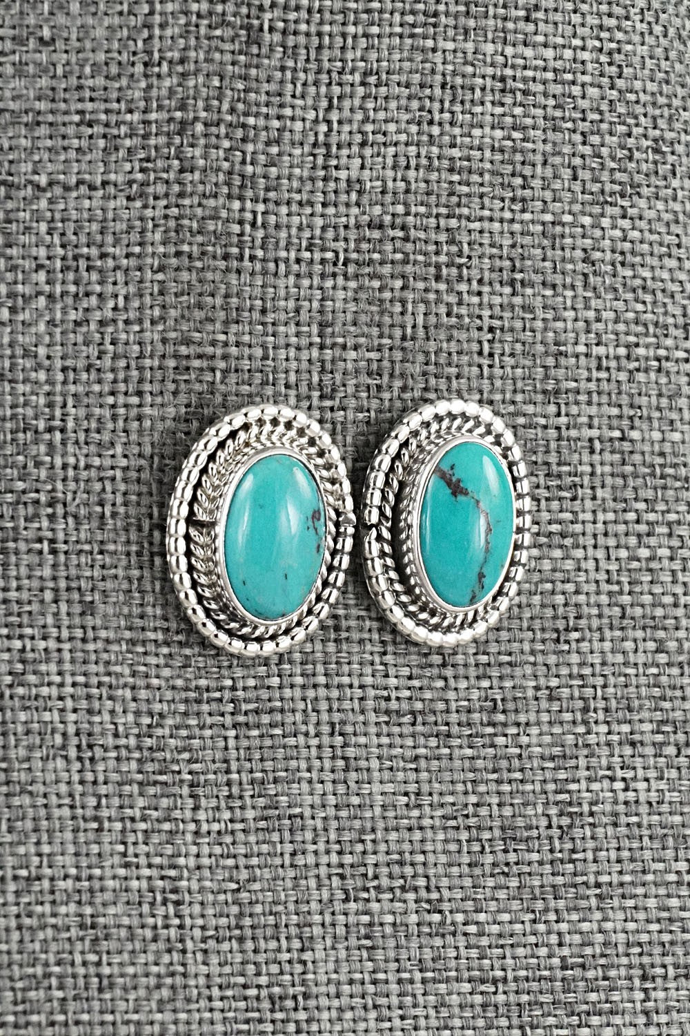 Turquoise & Sterling Silver Earrings - Rita Largo