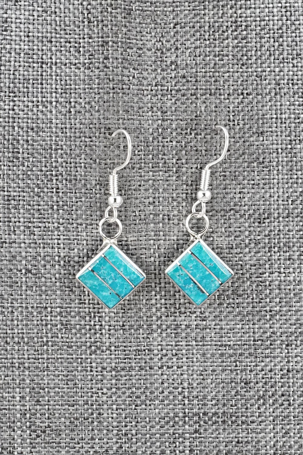 Turquoise and Sterling Silver Earrings - Michelle Haloo