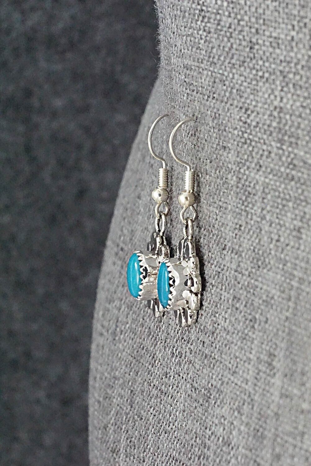 Turquoise & Sterling Silver Earrings - Sandra Parkett