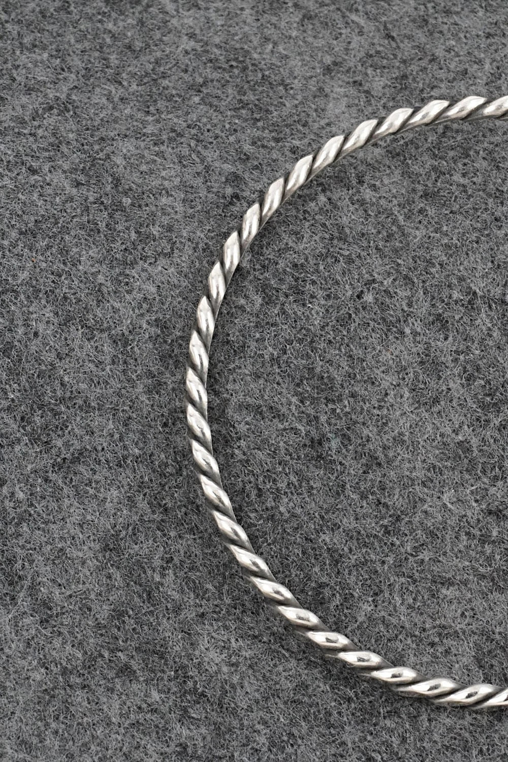 Sterling Silver Bangle Bracelet - Elaine Tahe