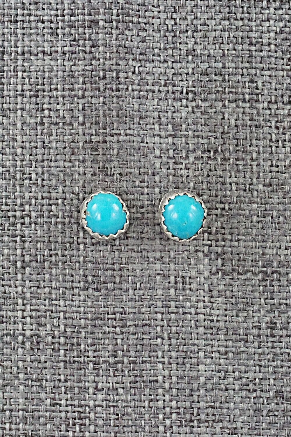 Turquoise & Sterling Silver Earrings - Dorothy Yazzie