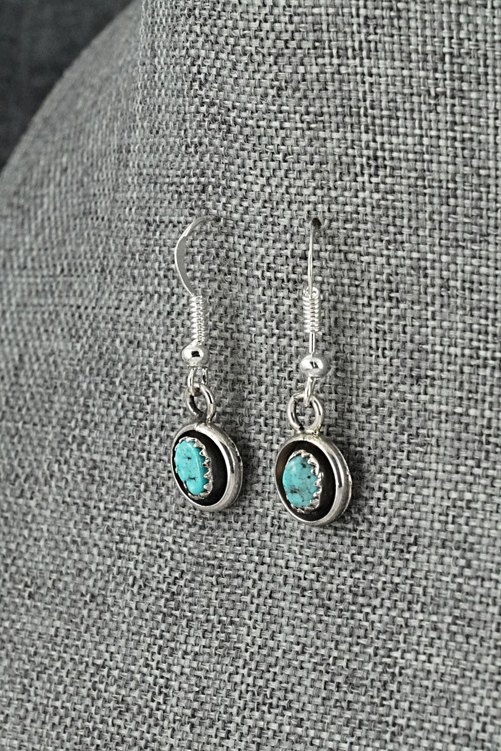 Turquoise & Sterling Silver Mini Squash Blossom Set - Phil Garcia