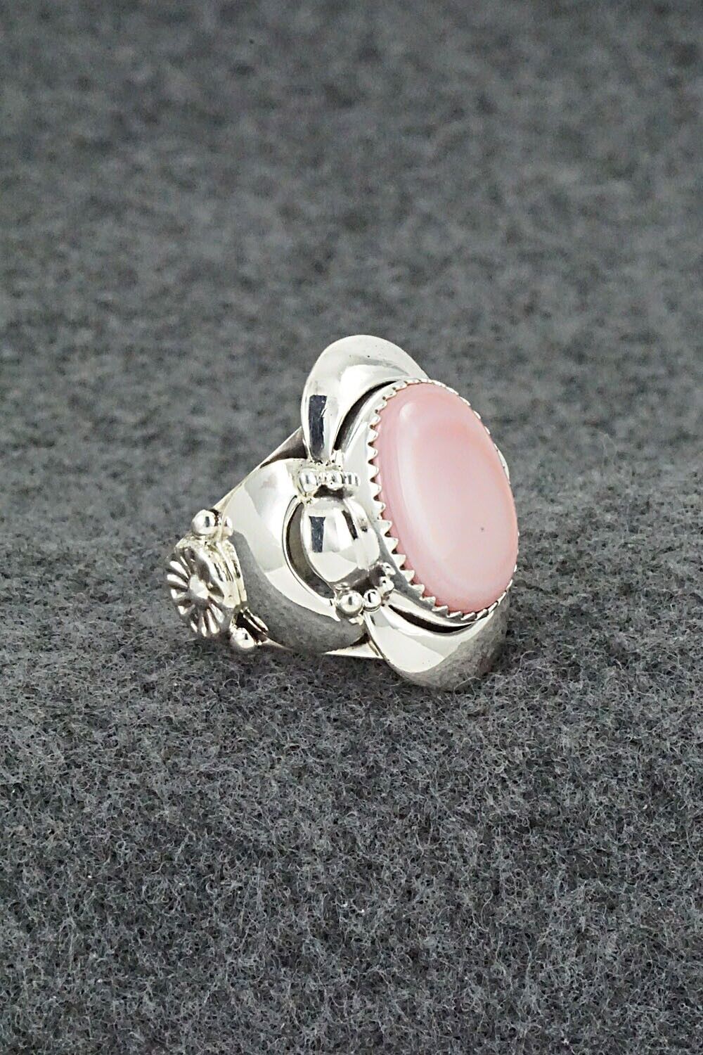 Pink Conch Shell & Sterling Silver Necklace Set - Clem Nalwood