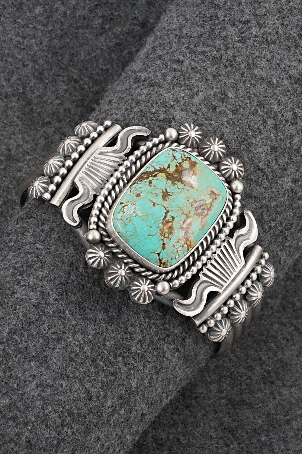 Turquoise & Sterling Silver Bracelet - Michael Calladitto