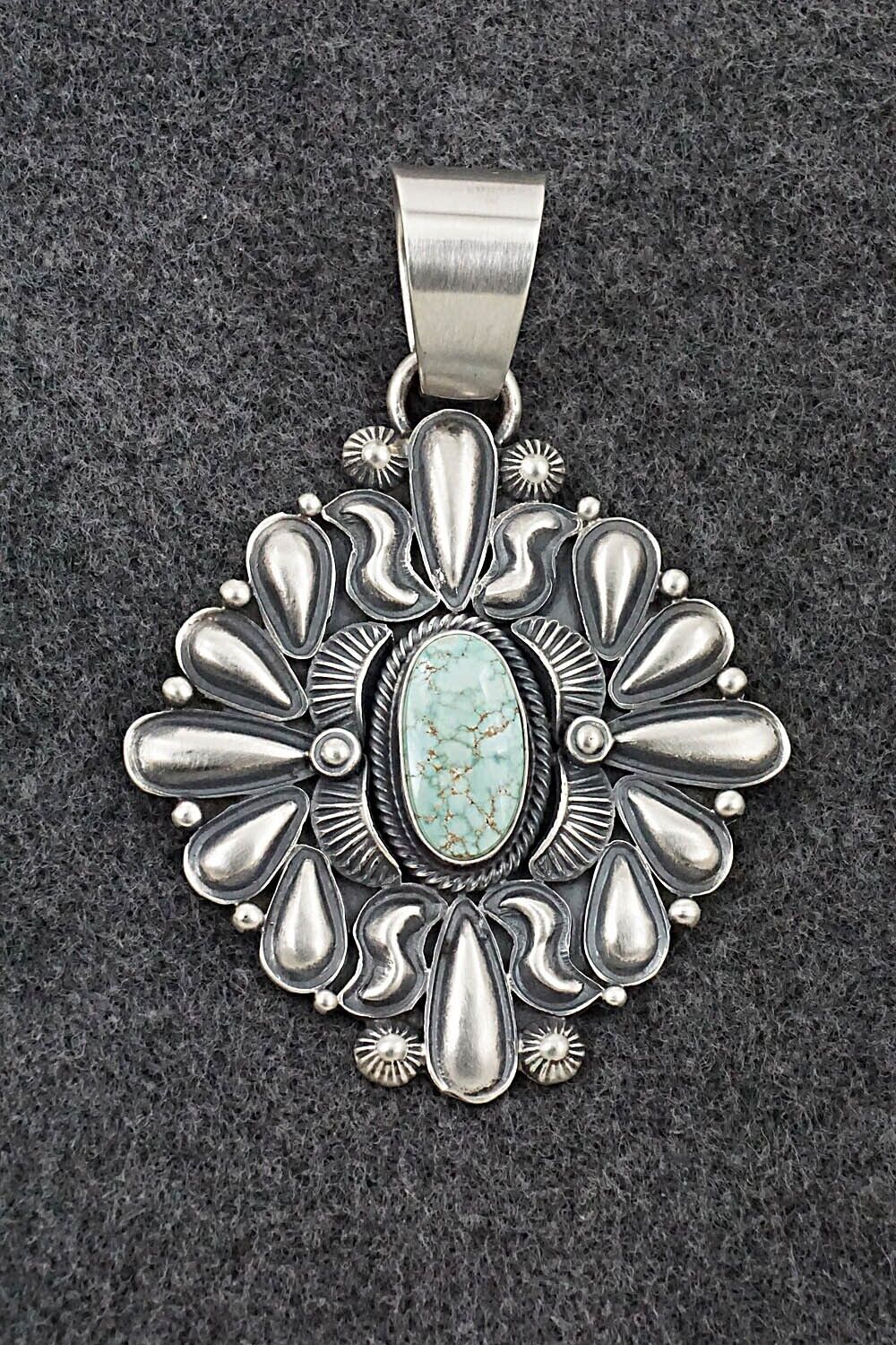 Turquoise & Sterling Silver Pendant - Derrick Gordon