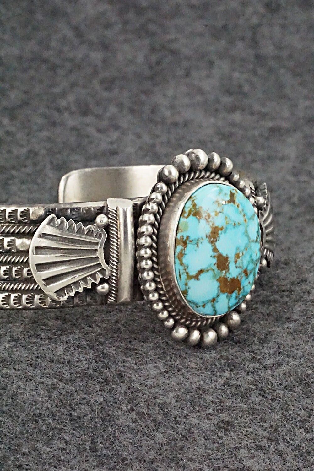 Turquoise & Sterling Silver Bracelet - Michael Calladitto