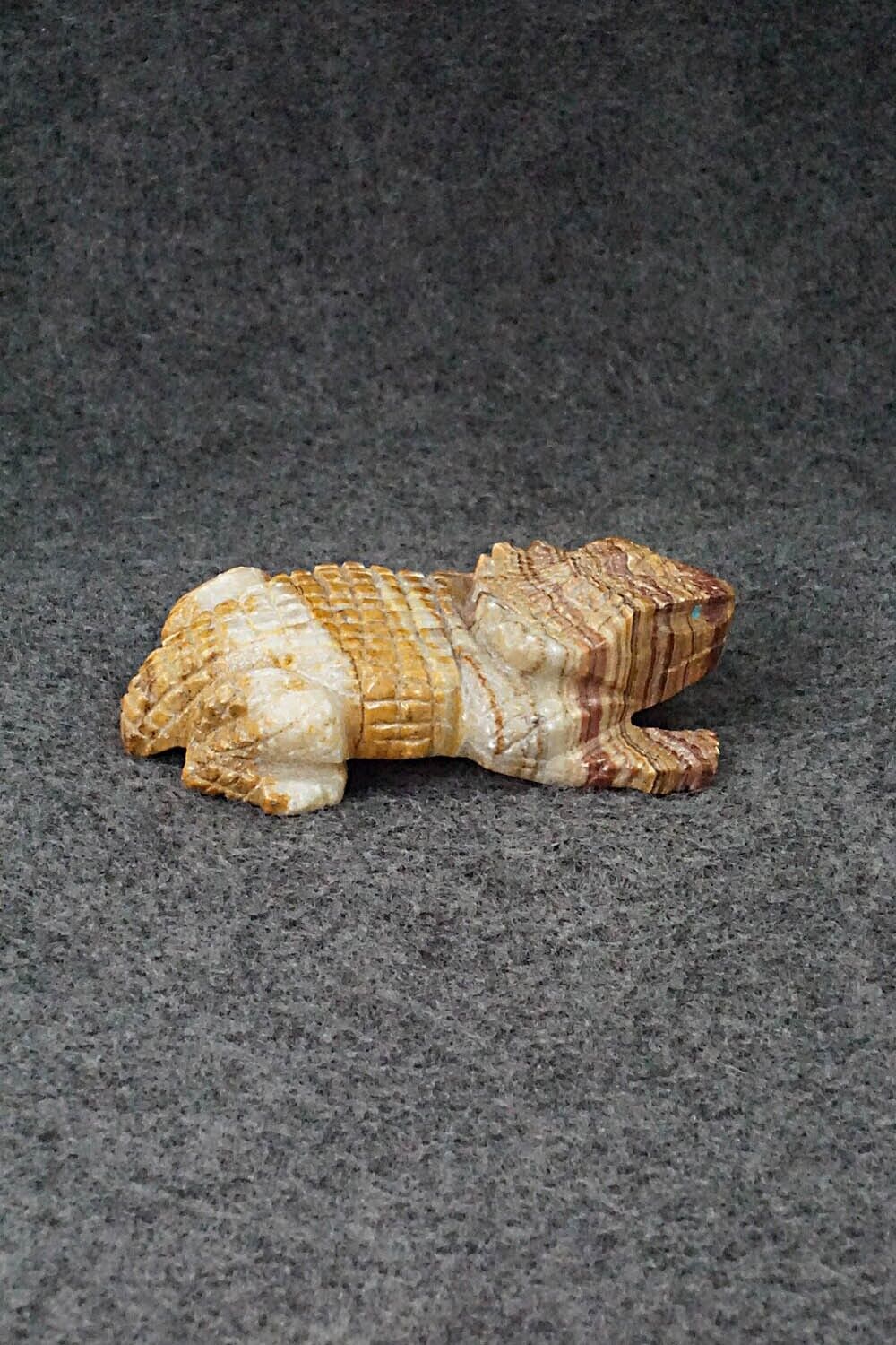 Horned Toad Zuni Fetish Carving - Tony Mackel