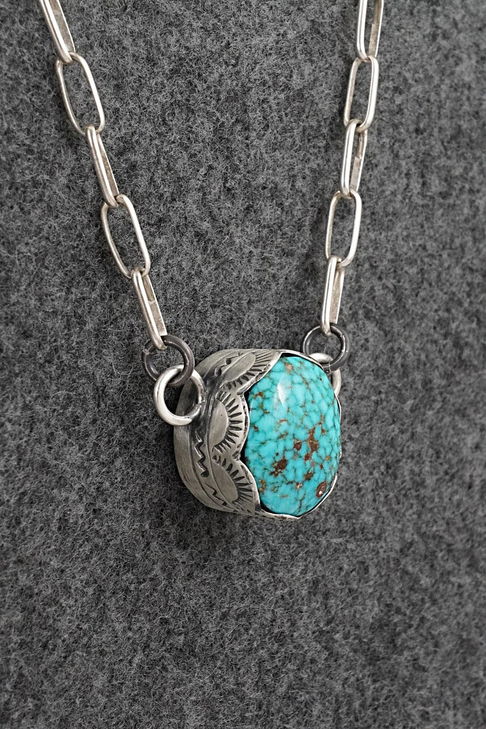 Turquoise & Sterling Silver Necklace - Randy Boyd