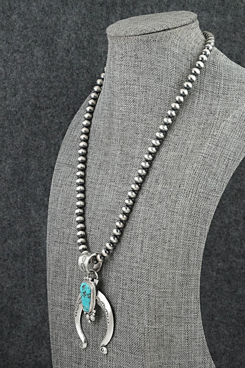 Turquoise & Sterling Silver Necklace - Samuel Yellowhair