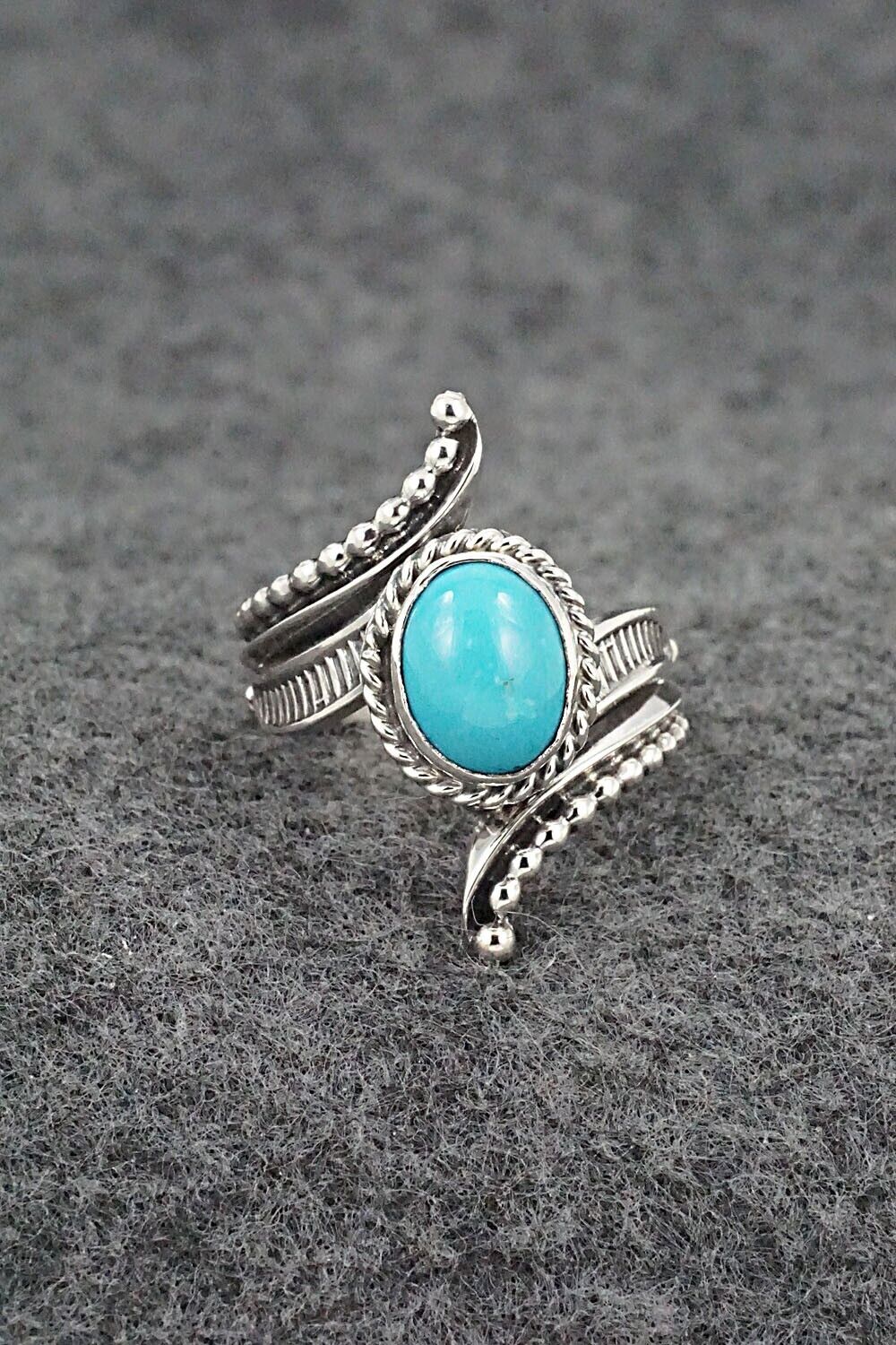 Turquoise & Sterling Silver Ring - Thomas Yazzie - Size 6