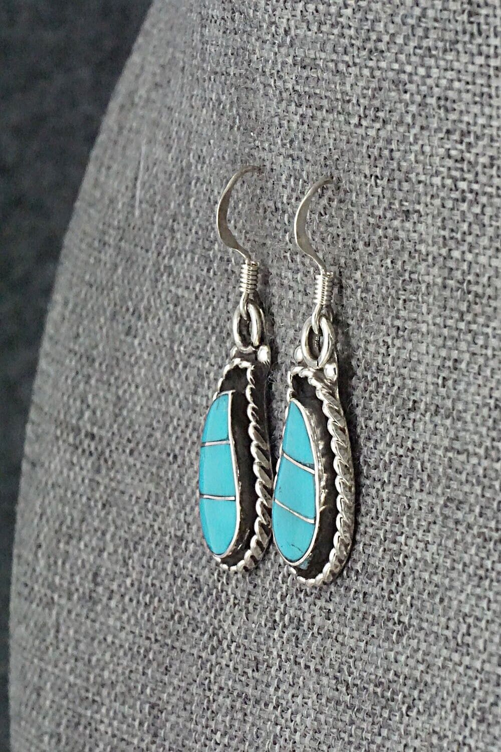 Turquoise & Sterling Silver Earrings - Susie Lowsayatee