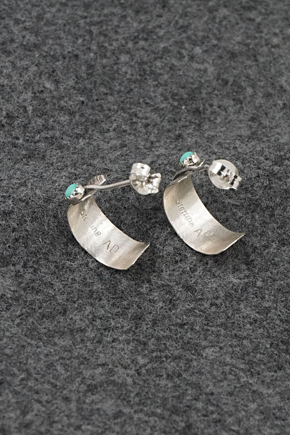 Turquoise & Sterling Silver Earrings - Aaron Davis